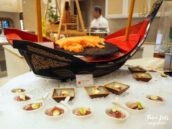 Okada Medley Buffet - sashimi boat