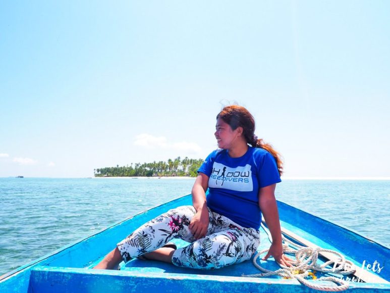 Kat during island hopping in Tawi-Tawi
