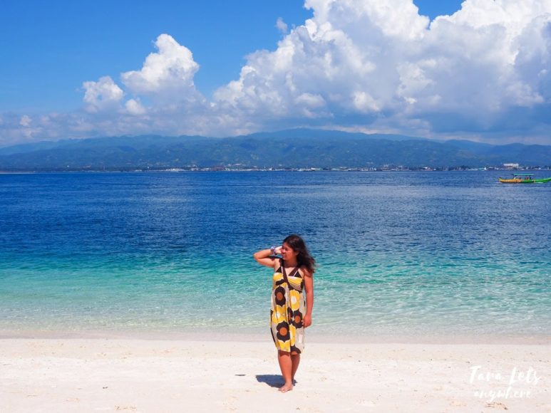 Kat in the Pink Beach of Zamboanga