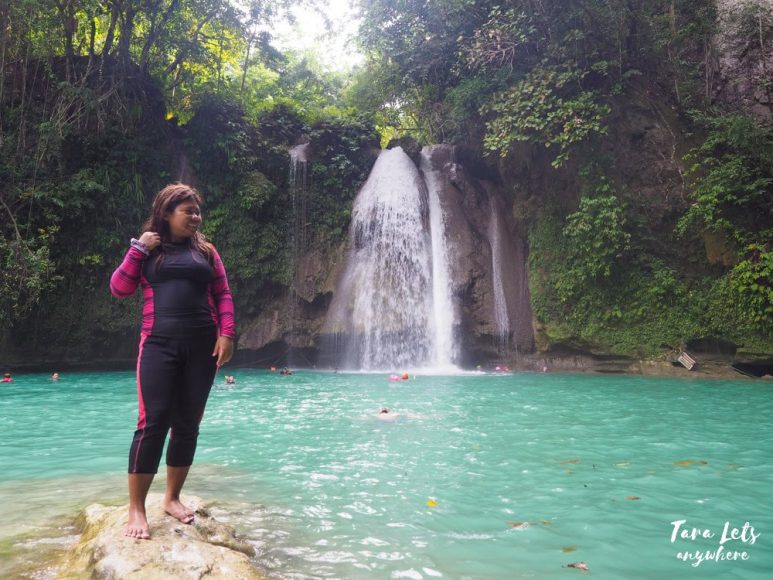 Kat in Kawasan Falls, Cebu