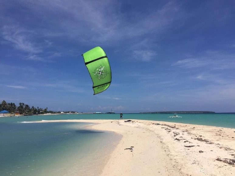 Kite surfing in Bantayan Island, Cebu