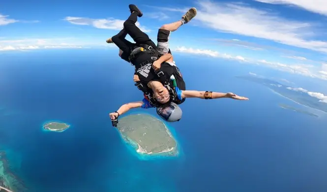 Skydiving in Bantayan Island, Cebu