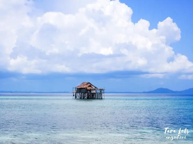Stilt house in Panampangan Island