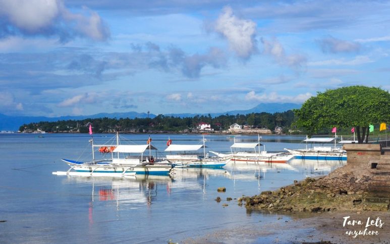 Port for island hopping in Moalboal