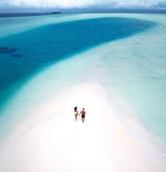 Sand bank in Maldives