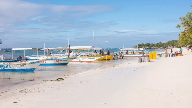 Alona Beach in Panglao Island, Bohol