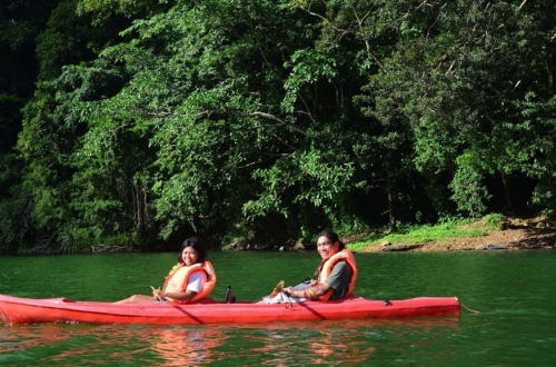 Kayaking in Bulusan Lake in Sorsogon