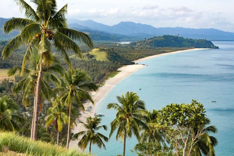 Long Beach in San Vicente, Palawan