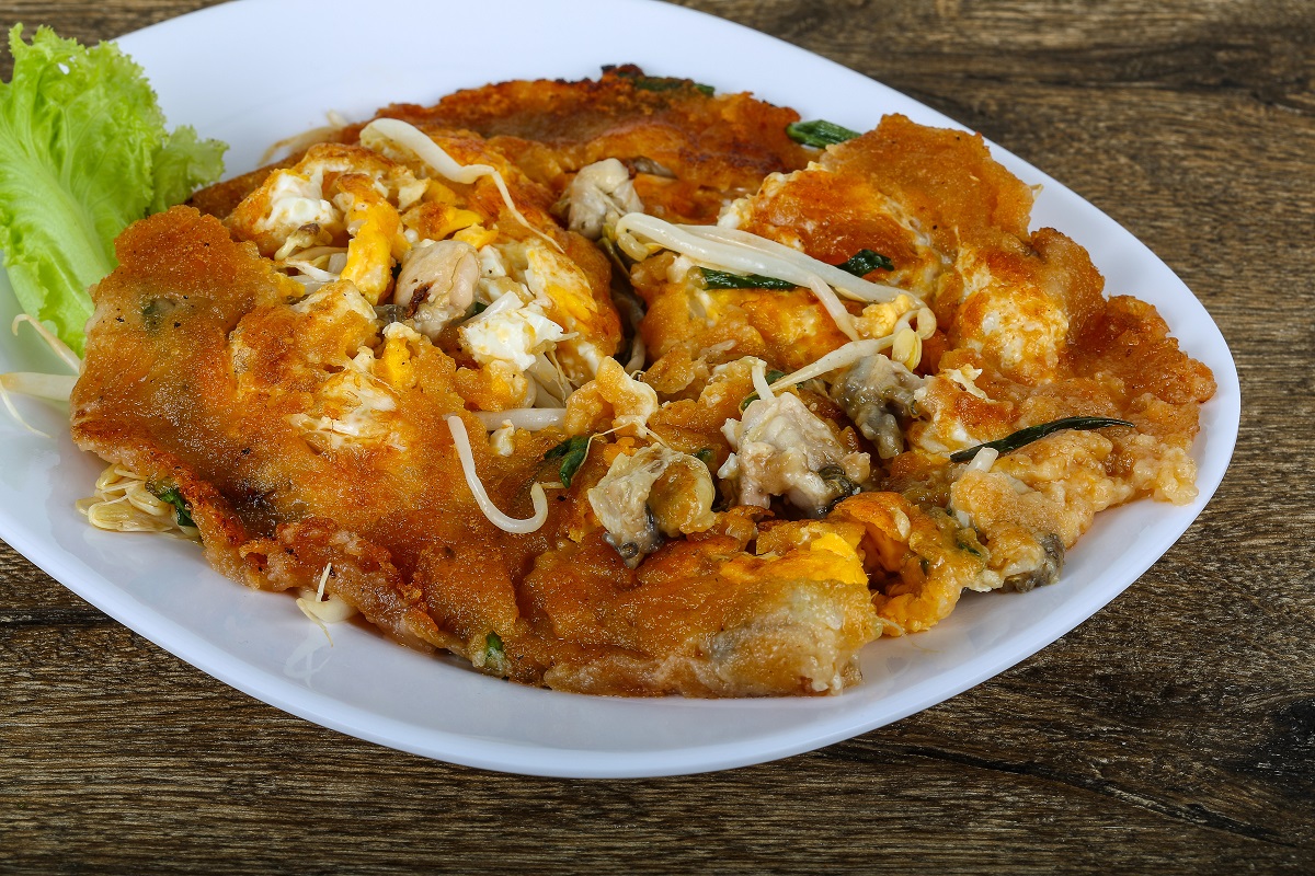 Taiwan - oyster omelette