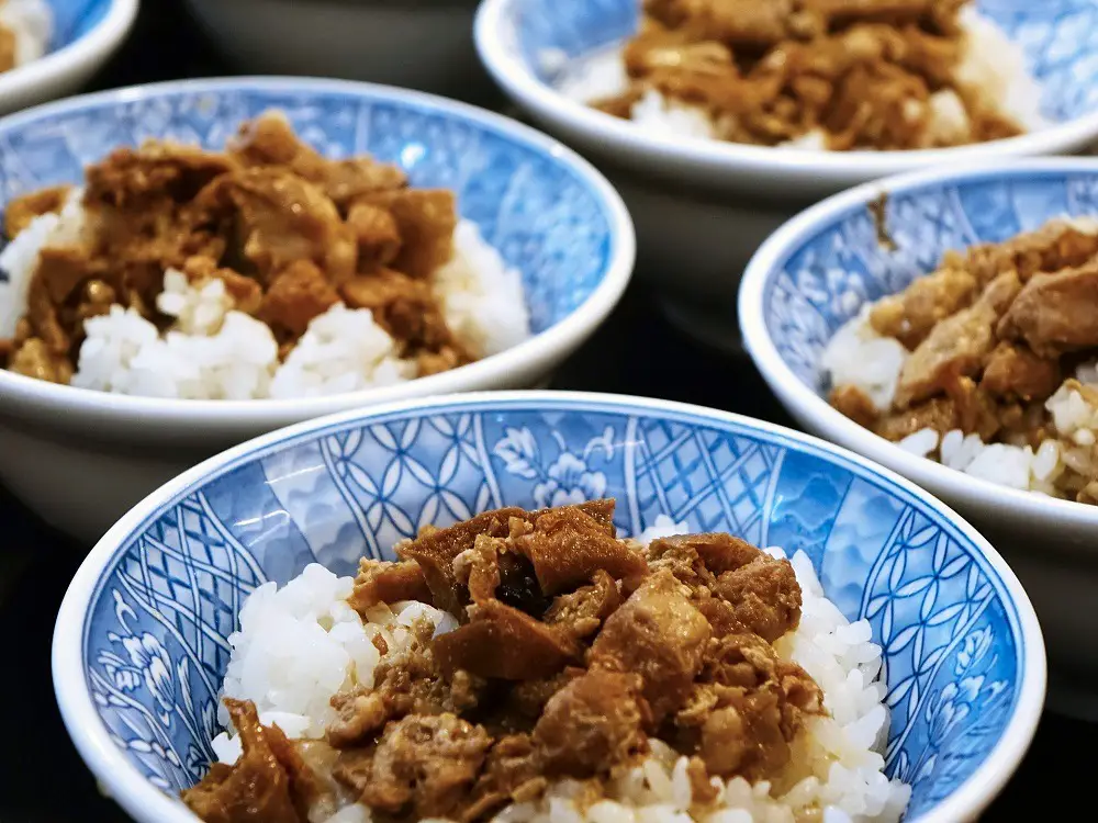 Taiwanese food - braised pork rice