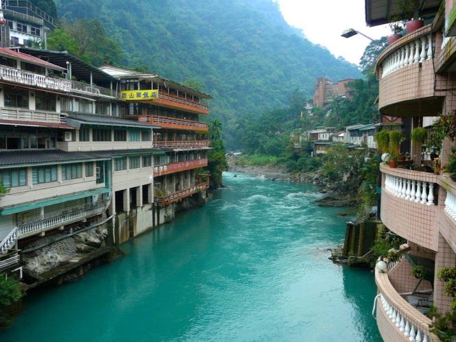 Hot springs in Wulai District, Taiwan
