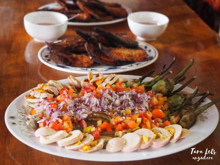 Food at D'Fields Homestay