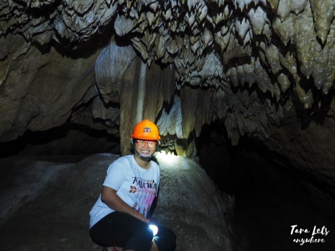 Kat in Diamond Cave in Quirino