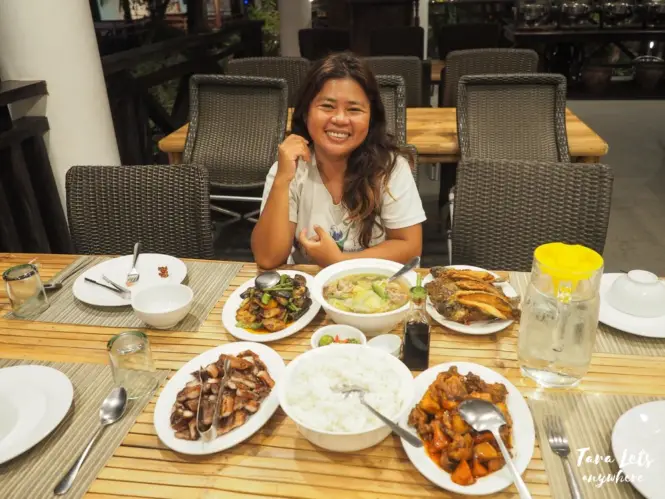 Sabangan Beach Resort - dinner