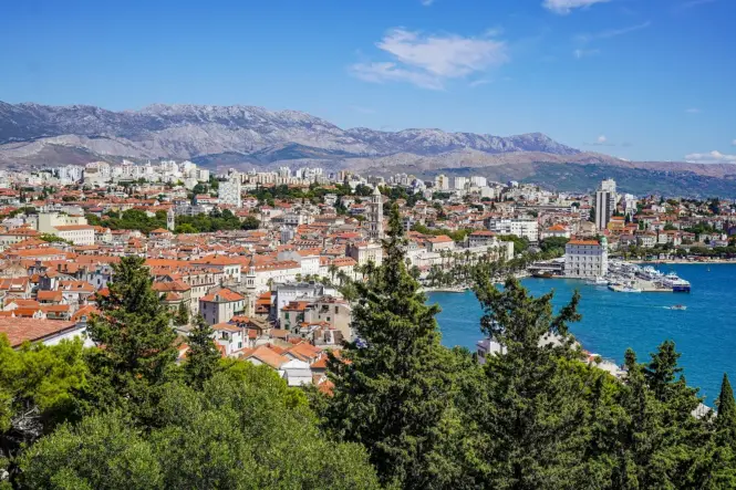 Coastal town of Split, Croatia