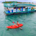 Kayaking in calatagan floating house