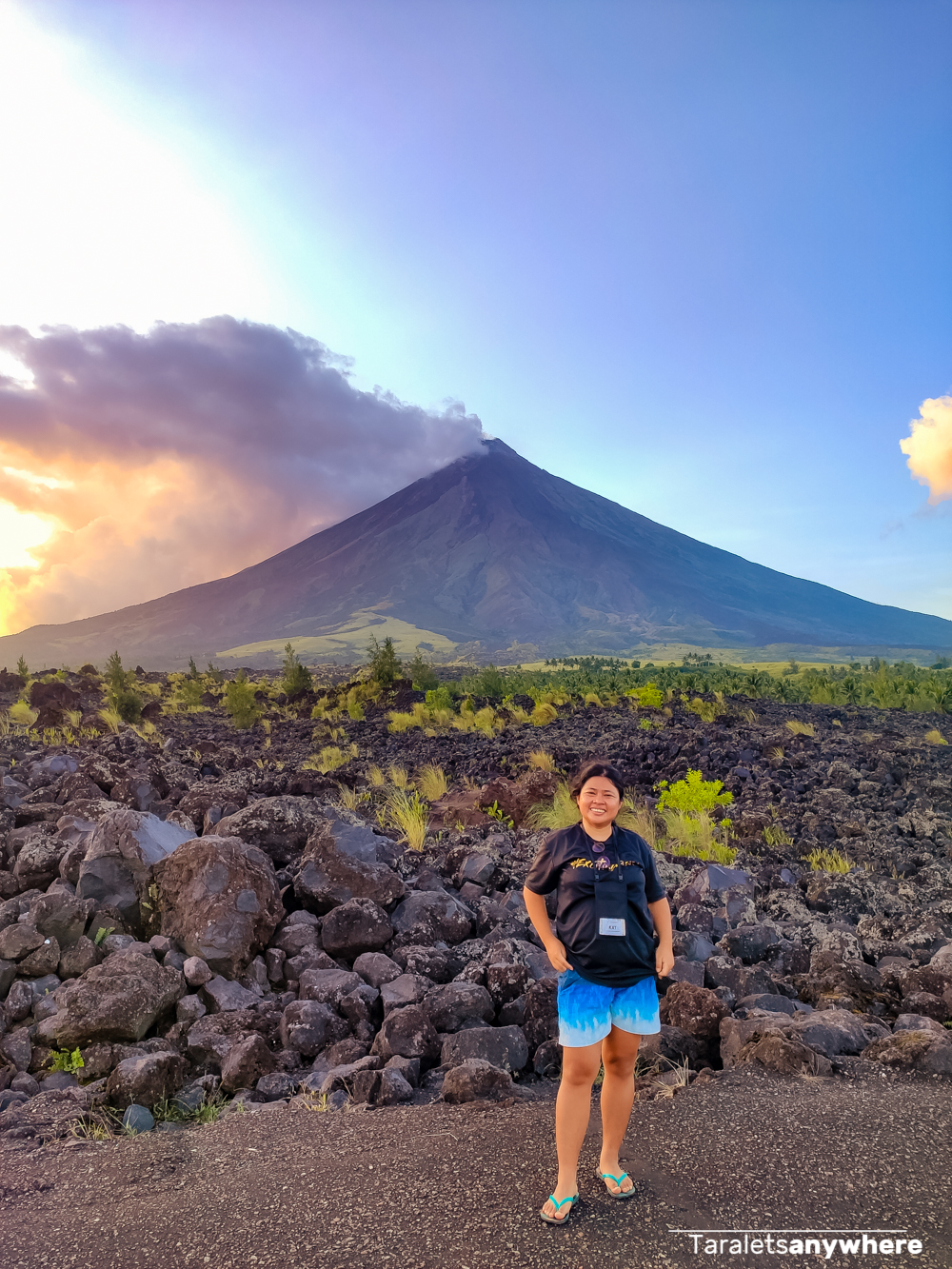 Mount Mayon lava wall