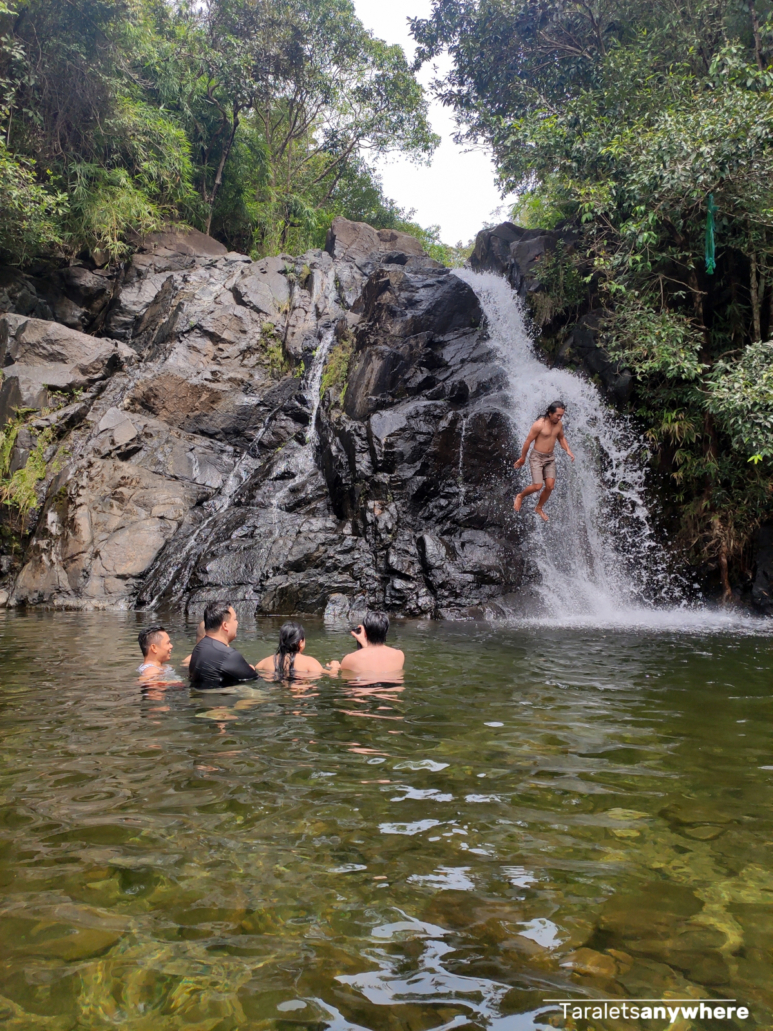 Diving in Lubong Nangoloan Falls