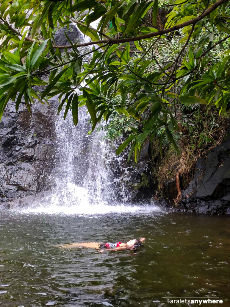 Swimming in Lubong Nangoloan Falls
