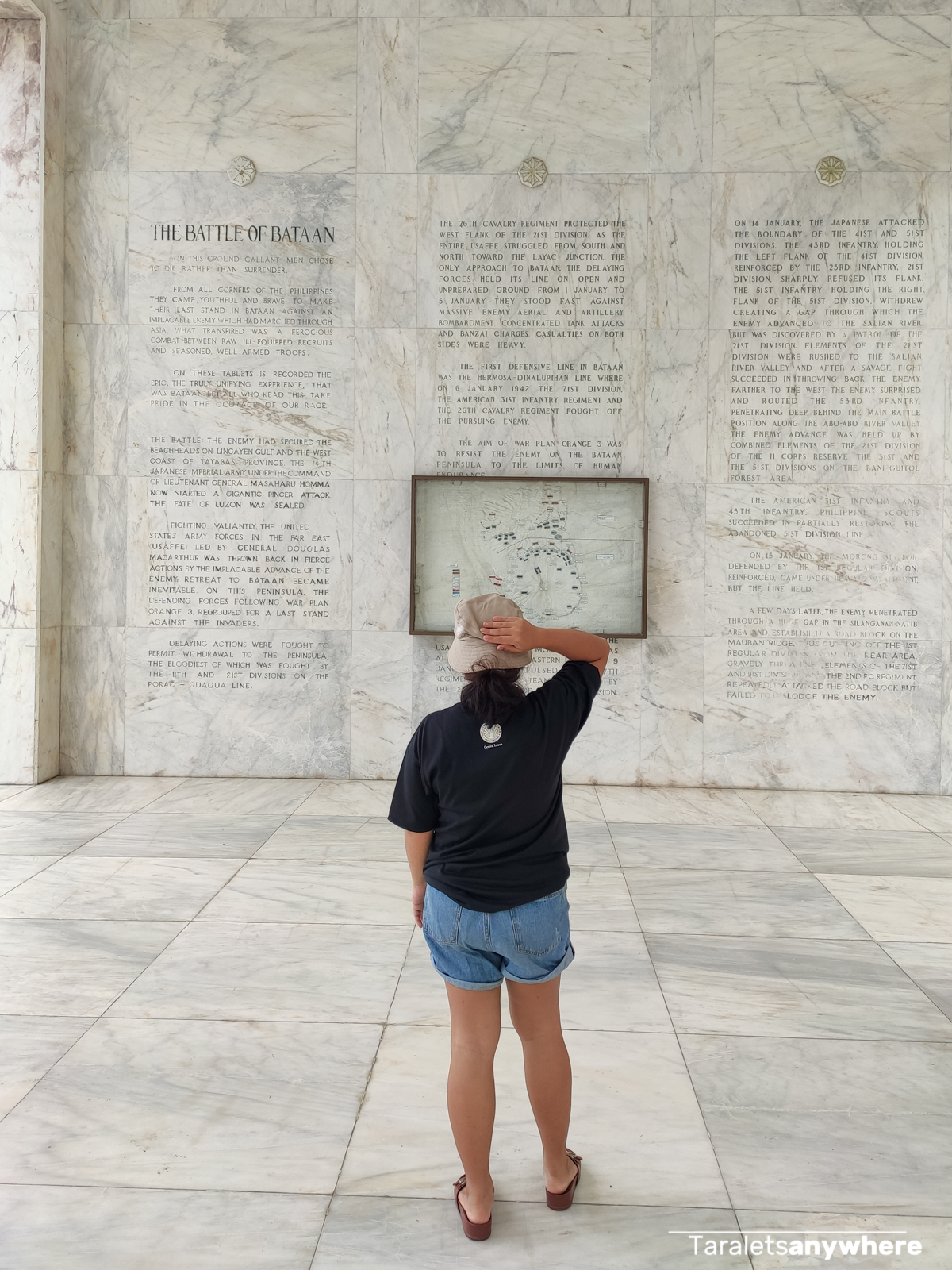 Mount Samat Shrine Battle of Bataan text