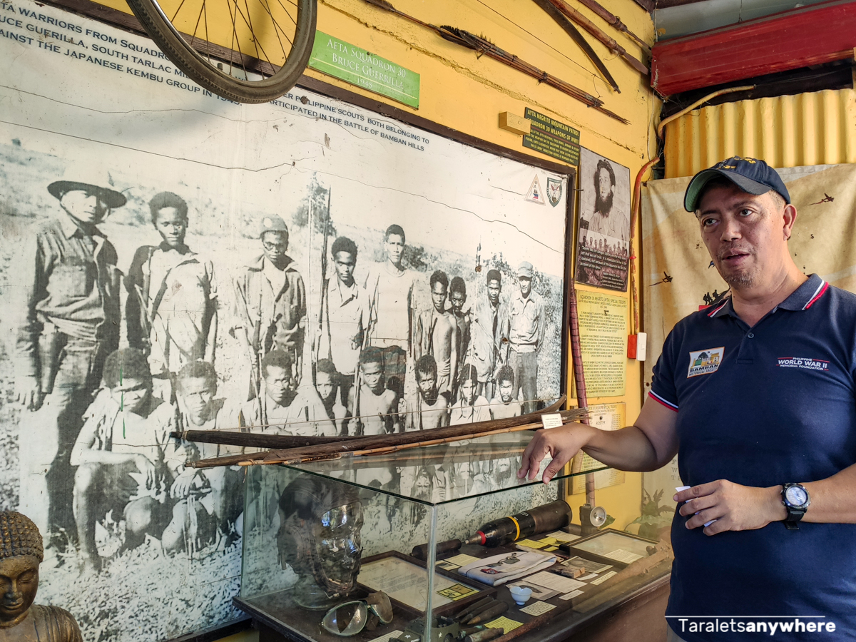 Rhonie dela Cruz at Bamban WW2 Museum