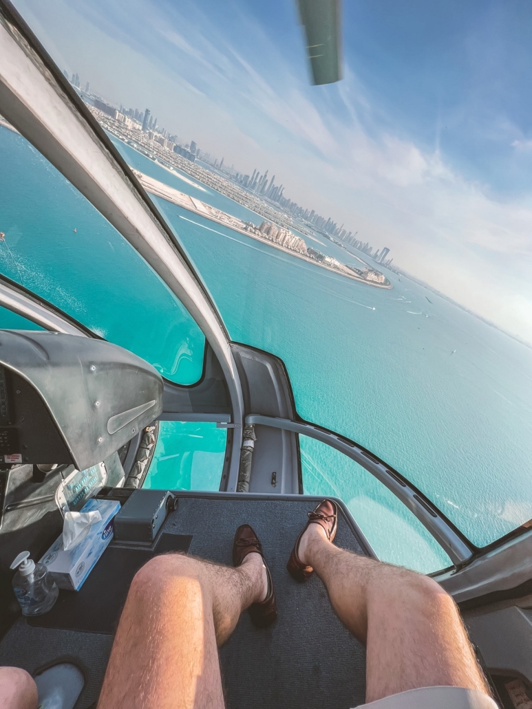 Helicopter ride in Dubai