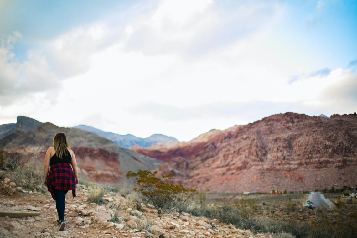 Hiking in Red Rock Canyon - one of the best outdoor activities in Las Vegas
