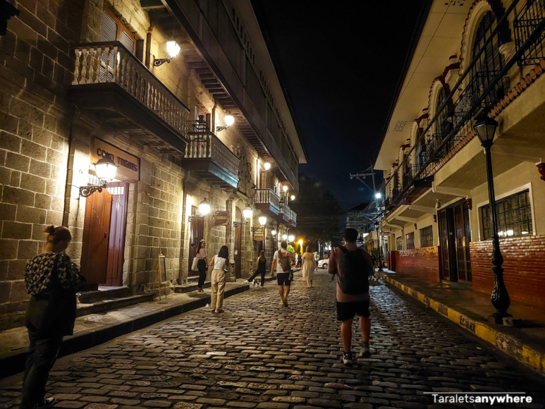 Intramuros street at night