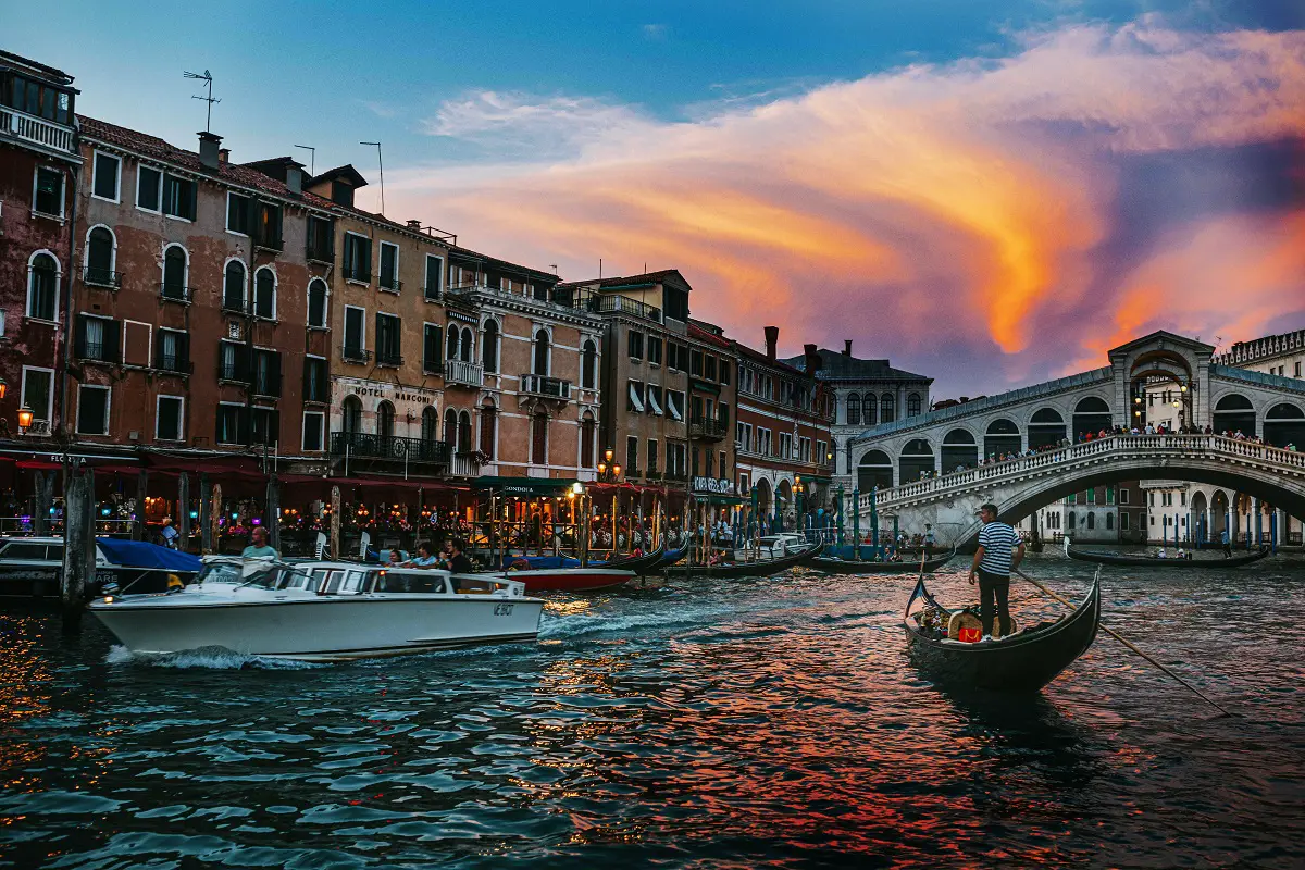 Night gondola in Venice