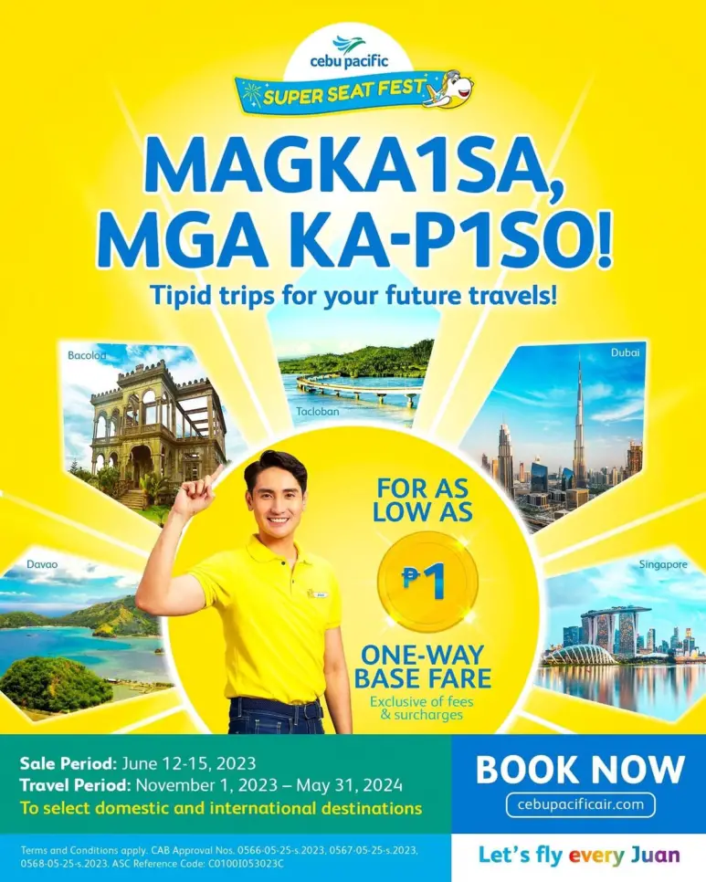 Cebu Pacific piso fare - one of the popular Cebu Pacific promos