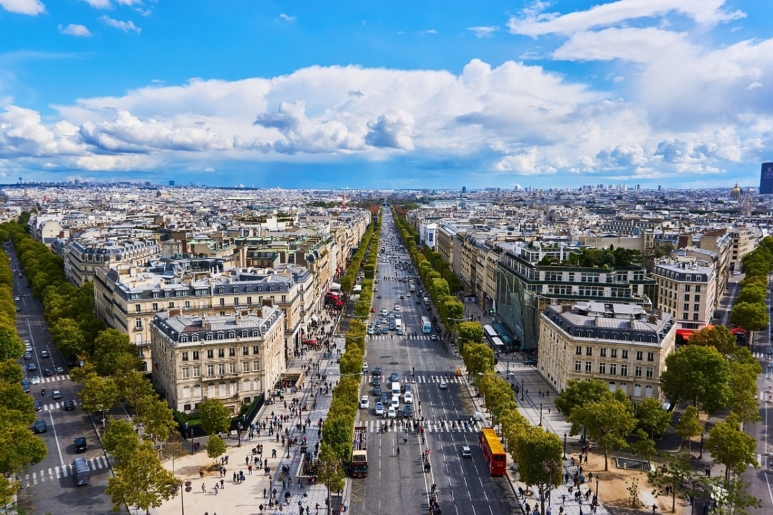 Champs-Elysees in Paris