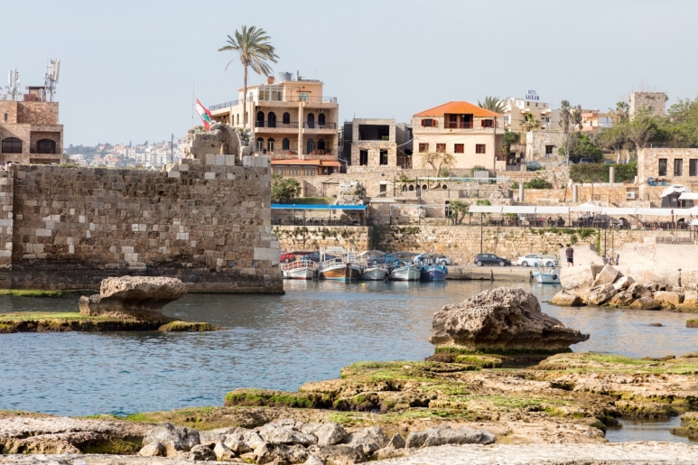 Byblos harbor in Lebanon