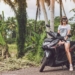 Riding a scooter - one of the best budget travel hacks