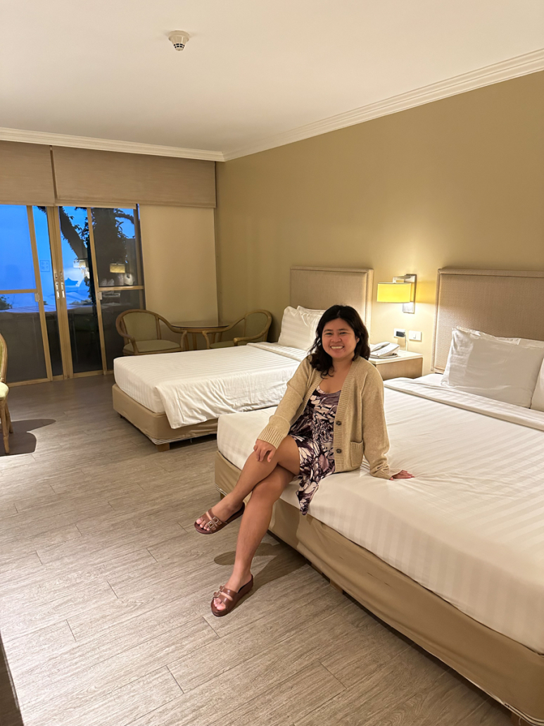 Kat at Taal Vista Hotel ridge room