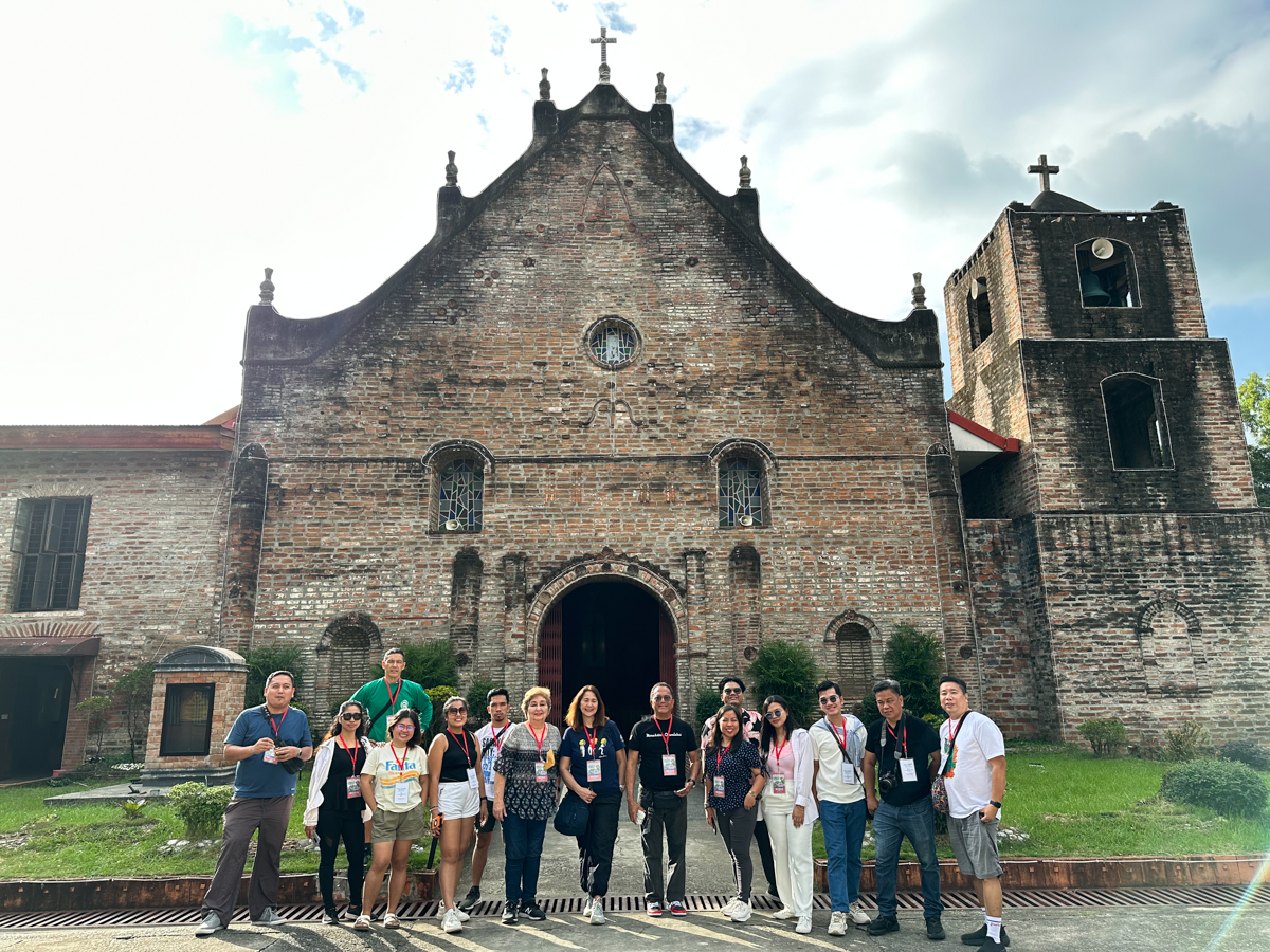 Group photo at St. Rose of Lima Parish Church in Isabela