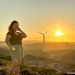 Kat in Burgos Wind Farm