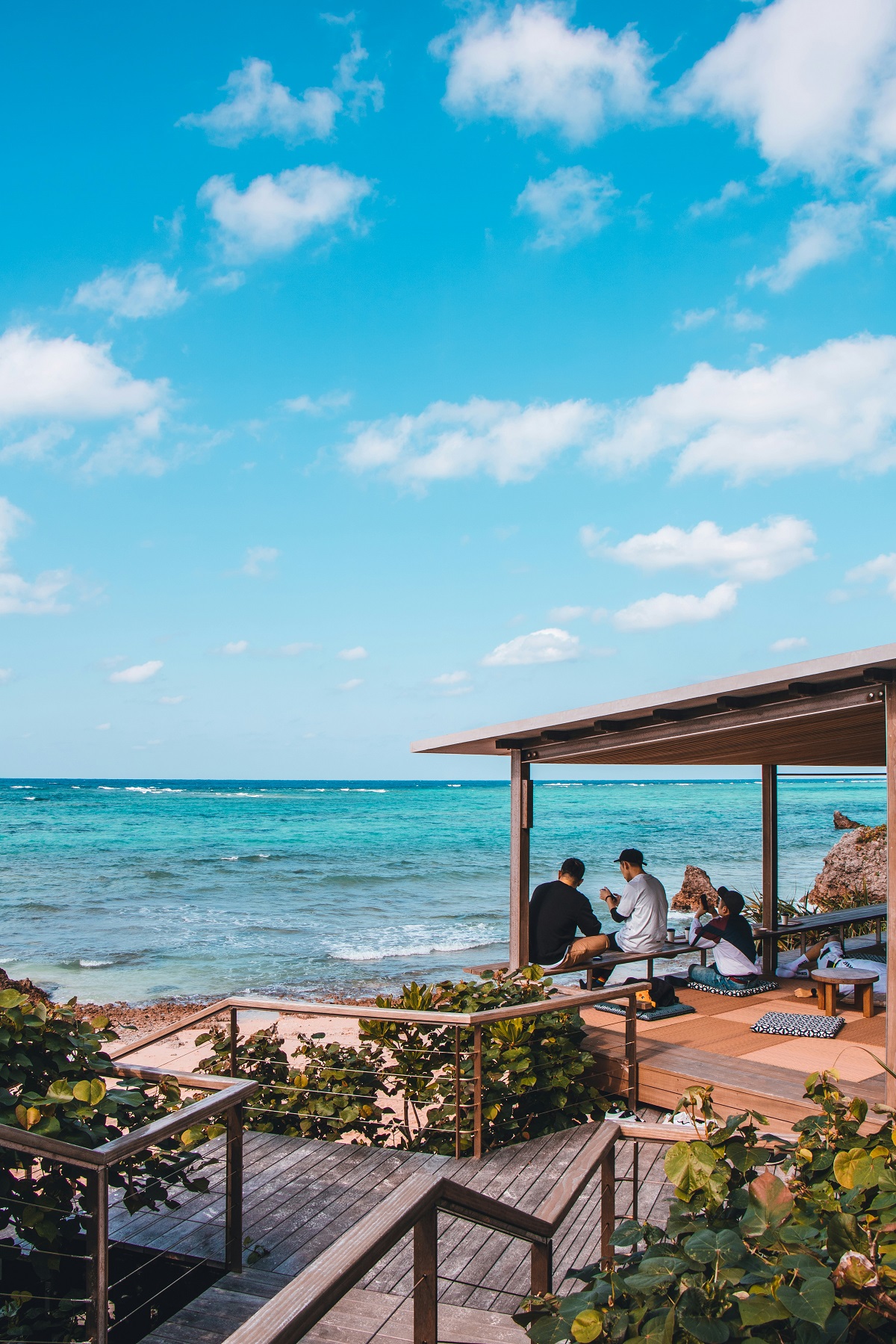 Beach cafe in Okinawa