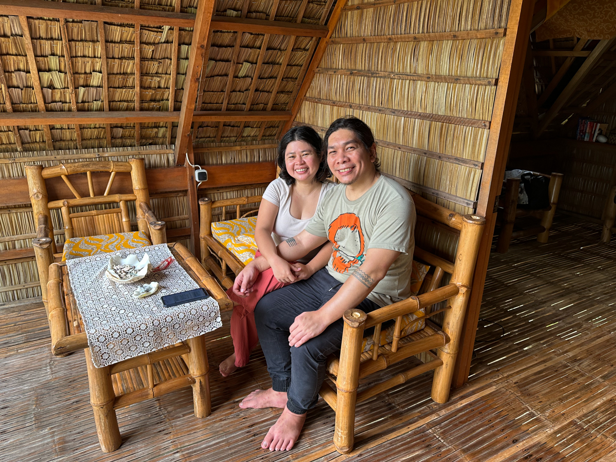 Kat and Hali at Jan's Beach Resort