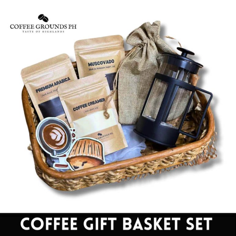 Coffee gift basket set