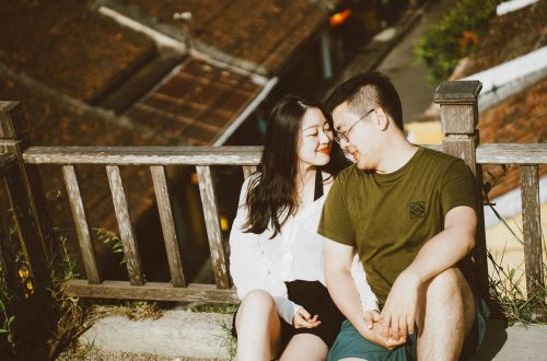 Asian couple traveler