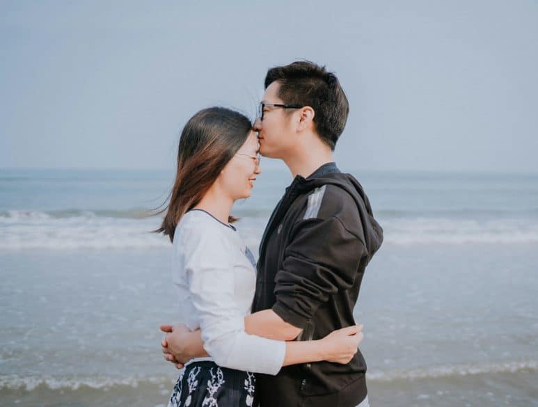 Asian couple traveler