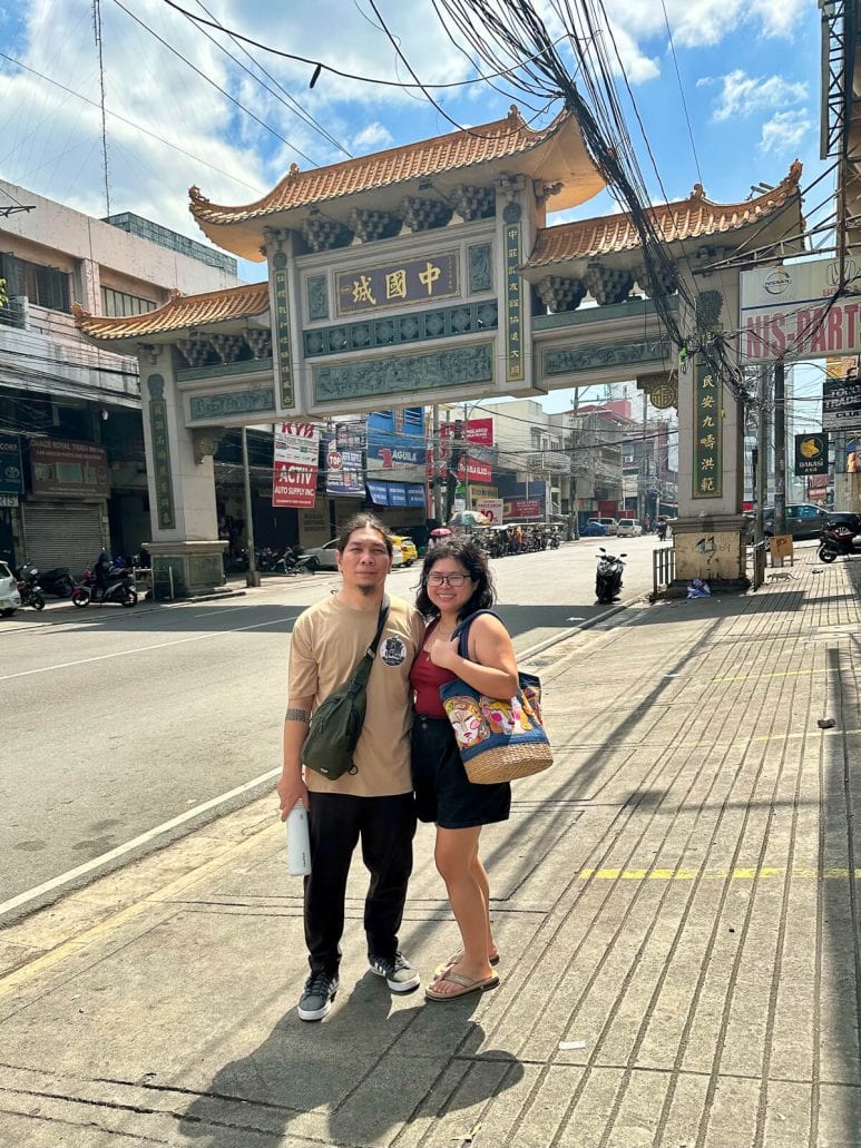 Couple photo at Banawe Chinatown